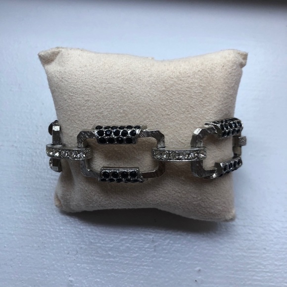 Vintage crystal link bracelet - Picture 1 of 6